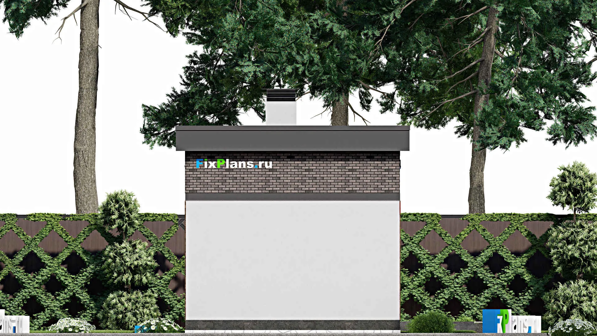 F-8846 - Проект бани 6 на 11, площадью 40 м² с санузлом