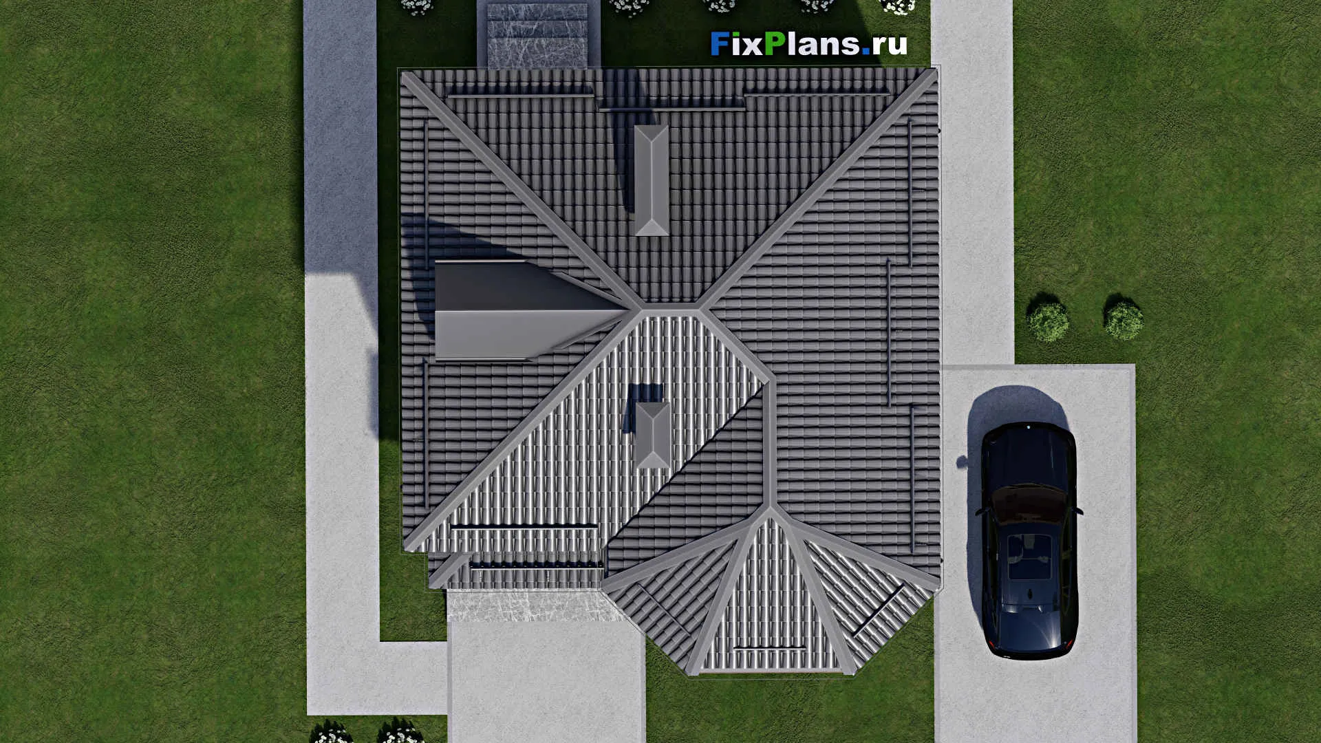 F-5417 - Проект двухэтажного дома 10 на 11, площадью 140 м² с 3 спальнями