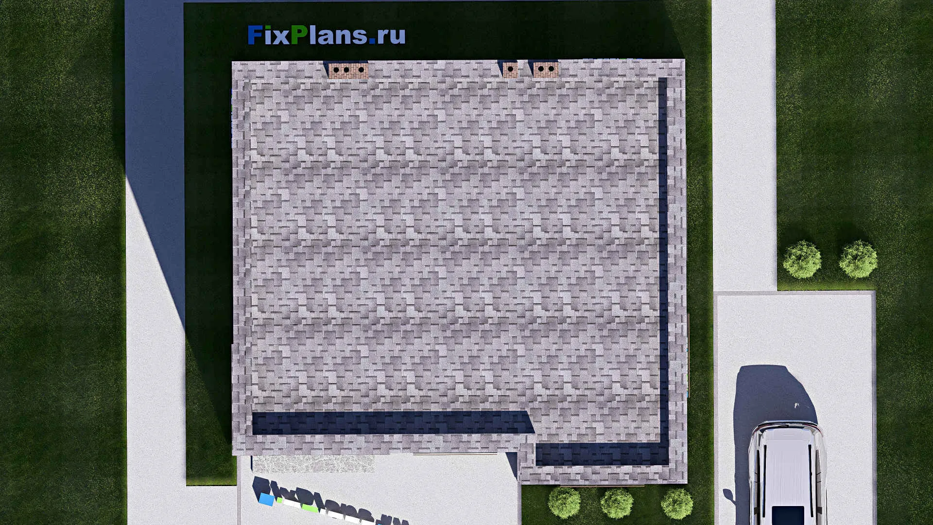 F-20357 - Проект двухэтажного дома 11 на 12, площадью 180 м² с балконом и 3 спальнями