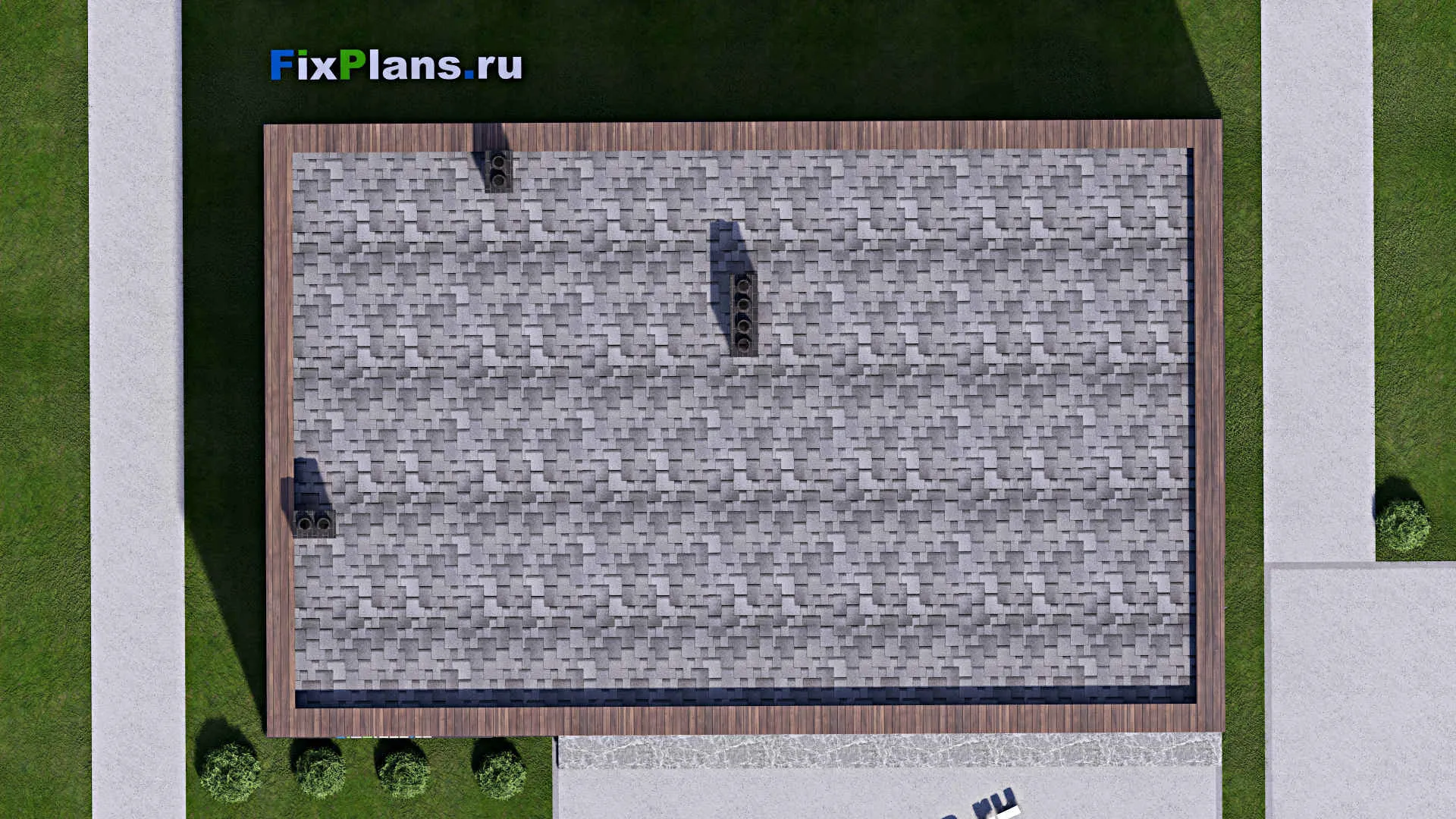 F-15506 - Проект бани 10 на 16, площадью 130 м² с терассой и санузлом