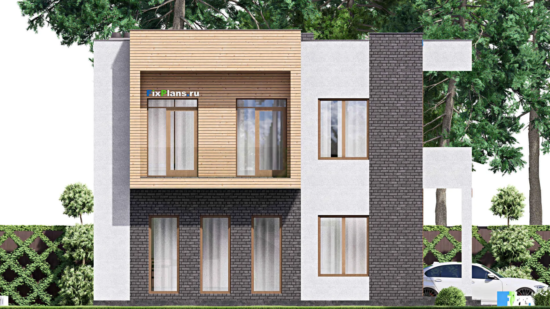 F-16433 - Проект двухэтажного дома 9 на 12, площадью 150 м² с 4 спальнями